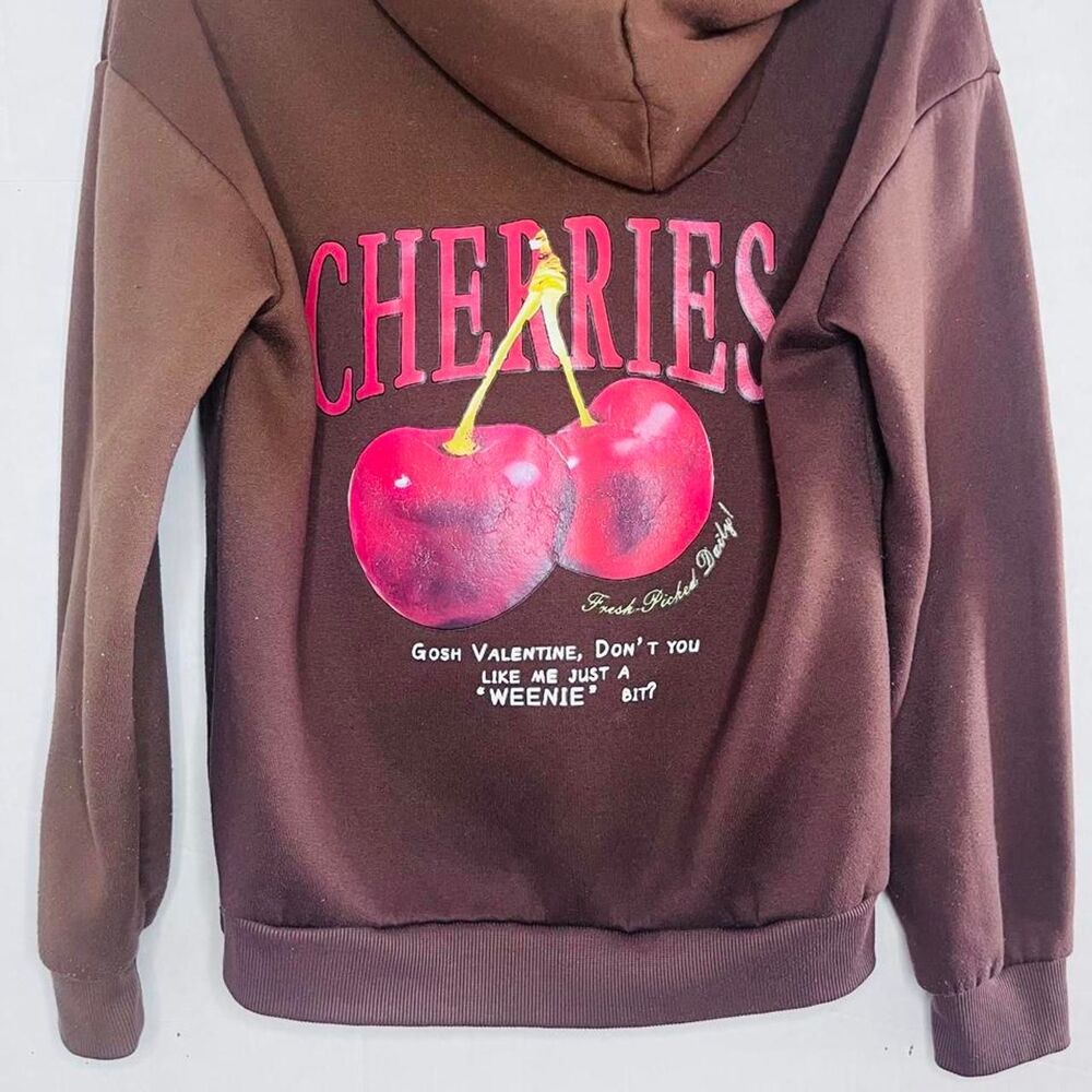 AELFRIC Eden cherries graphic Hoodie Sweatshirt